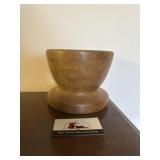 Hand carved wooden bowl