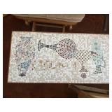MCM mosaic art inlay table