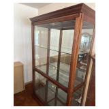 Large lighted display cabinet Howard Miller