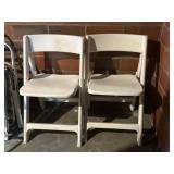 Plastic folding chairs