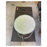 Shop stool and mat