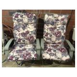 Outdoor swivel lawn chairs