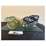 Horse drawn hay rake display