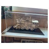 Handmade train in display box