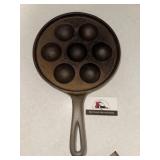 Cast iron Aebleskiver pan