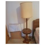 Side table lamp& stand combo