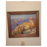 Mountain lion painting