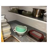 Serving bowls, baking dishes, misc