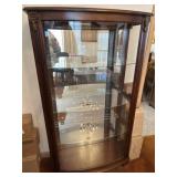 Display hutch lighted
