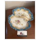 Vintage divided serving bowl