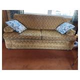 MCM velvet inlay sofa