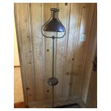 5ft MCM metal floor lamp