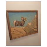 Bighorn sheep painting