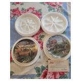 Porcelain plates