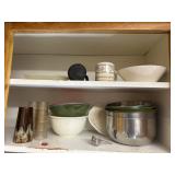 Metal bowls, misc
