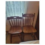 Wooden chairs