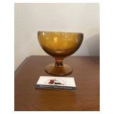 Amber golden goblet
