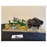 Horse drawn plow display