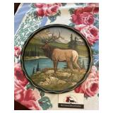 Vintage metal James L. Artig serving tray