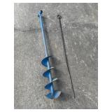 Auger and post