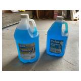 Two windshield wiper fluid