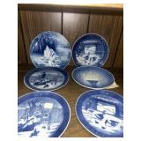 12 Royal Copenhagen Collector plates