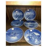 10 Royal Copenhagen Collector plates