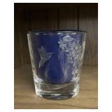 Lead Crystal Hummingbird vase