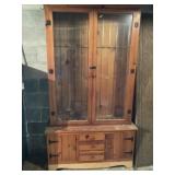 Wooden gun cabinet
