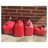 Four Fuel Jugs