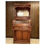 Eastlake style roll top desk