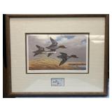 Brad Reece Iowa migratory waterfall stamp art