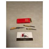 Almar osprey folding knife and two unmarked
