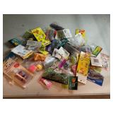 Jigs, spinner bait, misc fishing