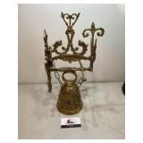 Brass swiss wall doorbell chime