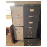 Metal file cabinets