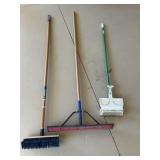 Broom squeegee and mop