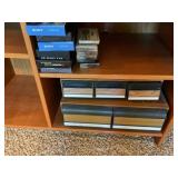 VCR tapes and organizer