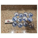 Delfts Blue Mini Plates / Butter Pats