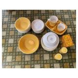 Yellow mikasa dish set
