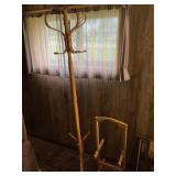 Coat Rack and Wooden Rack