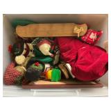 Tote of Christmas Decor