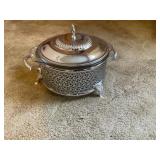 Glass serving dish