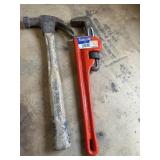 Hammer and 14Inch Wrench
