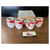 Vintage Jolly Santa mugs