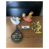 Trivet, rooster decor