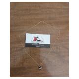 Pendant and Chain Marked 10k