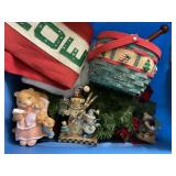 Tote of Christmas Decor