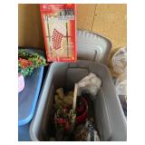 Tote of misc Christmas