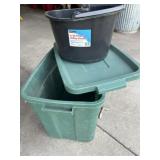 Empty Tote and Mop Bucket